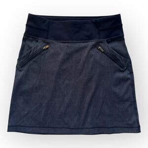 Lucy Do Everything Dark Heather Blue Elastic Waist Activewear Skirt Size XS